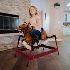 Rocking Horse Toy Children Vintage Plush Rocker Wooden Ride W  Sound Boys Girls