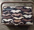 Sewing Basket W  Swing Handle Padded Top Pin Cushion   Tray Inside 