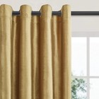 Gold Velvet Curtains 84x52 2 Panel Set Blackout Thermal Grommet Window Drapes