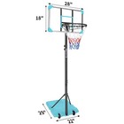 Portable Basketball Goal System   Use For Indoor Outdoor Teenagers Youth safety