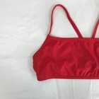 Speedo Womens Team Red Bikini Top Athletic Swim Training Size M 8-004555601 Nwt