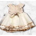 Rare Editions Baby Girl Lace Tulle Formal Dress Taupe 6-9m S819493