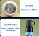 Thermo Coffee Travel Mug Stainless Steel Vacum Flask Double Layer Gift Set W abs