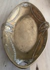Antique Art Nouveau Solid Brass Dish