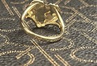 Gold Nugget Style Heart Shaped Ring Size 7   Not Real  Gold  