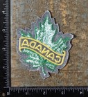 Vintage Canada Green Maple Leaf Travel Souvenir Embroidered Patch Felt
