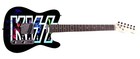 Kiss Facsimile Autographed Signed Graphics Photo Guitar
