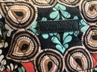 Vera Bradley Quilted Large Duffle Travel Bag Marrakesh Paisley Teal Coral Black
