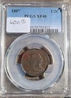 1807 1 2c Pcgs Xf-40  - Draped Bust Half Cent - Lower Mintage Issue