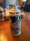 Vintage Beer Stein German With Pewter Lid Made In Germany
