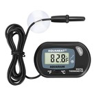 Compact Battery-powered Fish Tank Thermometer - Easy Read Lcd Display
