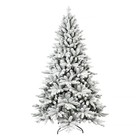 5 6 7ft Snow Flocked Christmas Tree Artificial Xmas Trees Holiday Decoration