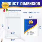 10pack Vertical Id Badge Holder  Extra Thick Clear Id Card Holder With Waterproo