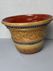 Vintage Verdigris Italian Painted Planter Flower Pot 12    