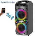 Portable Bluetooth Speaker Karaoke Function With 2  Vhf Wireless Microphone