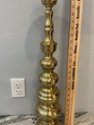 Vintage Brass Candlestick Candle Holder 2 Foot Tall 24   