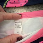 Justice Girls Size 12 Pink navy Watermelon 2-piece Tankini Bikini Bottom