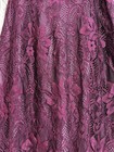 Short Sleeve Lace Vintage Retro Style Dress Burgundy Plum Size Xs New  3