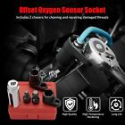 O2 Oxygen Sensor Socket Thread Chaser Set 5pcs O2 Sensor Wrench Removal Tool Kit