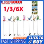 Fake Dragonfly Rod Clip  3d Dragon Fly Garden Stakes   Hat Simulation Decor