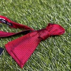 Cremieux Red Bow Tie Silk Textured Adjustable Neck Formal Party Mens Nwt