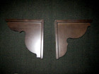 2 Large Corbels Shelf Bracket Support Mantle 11x11  Finished Wood