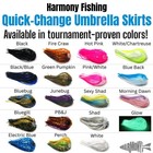 Harmony Fishing Quick Change Skirts For Fishing Jigs lures baits  10 Pack 