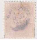 Gb Qv 1883-84 5 Shillings High Value Perfin Used     Faults