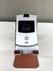 Silver Motorola Razr V3 Gsm Flip Phone     Classic Vintage Cell Phone