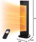 Pelonis Ceramic Tower Heater Oscillation Timer 1500w Programmable Thermostat