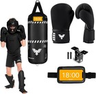 Kids Boxing Punching Bag Set - 2 5ft Heavy Boxing Bag  6oz Gloves  Reflex Bal   