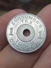 1940s Oklahoma 1 Mill Consumers Tax Token  For Old Age Pensions Vintage Coin