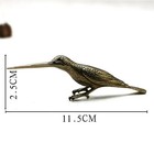 Solid Brass Birds Figurines Antique Statue Hummingbird Tea Knife Home Decor Arts