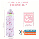 Owala 32oz Freesip Stainless Steel Water Bottle cherryblossom New In Hand    