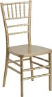  10 Pack  Gold Resin Chiavari Chair With Free Seat Cushion - Banquet Chair