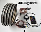 Set  4  6 5  Rgb Led Remote app 1 2 spacer Sound Subs Audio Speaker Rings Lights