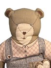 Vintage Teddy Bear Stuffed Pattern Pillow