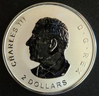 2024 Canada  2 Red Fox 3 4oz Reverse Proof Silver Coin Maple Leaf Privy
