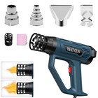 2500w Heat Gun Electric Hot Air Gun Dual Temperature Power Heater 4 Nozzles Tool