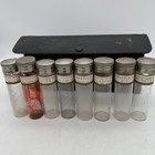 Antique Doctor Medicine Leather Apothecary Glass Vials Holder Travel Kit Empty