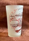 1950s Vintage Atlantic City  New Jersey Frosted Drinking Glass Souvenir