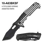  wholesale Lot X 12  Elitedge American Flag Spring Assisted Pocket Knife - A63