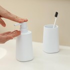 Bathroom Accessories Set 2 Piece Soap Dispenser And Toothbrush Holder For