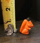Brwon Squirrel On Phone Miniature Figure  1  Cracker Jack Prize Gumball Machine