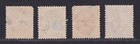 Danish West Indies Scott 16-19 Used 1896-1901 Bi-color Numerals P13 Scv  109 50