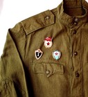 Vintage Ussr Soviet Air Force Original Tunic Gymnasterka Military Stamp-eb-55