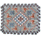 Hardanger Dresser Scarf Runner Embroidered 39 x13    2 Doily Matts 10 x8  Norway