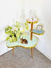 Mid-century 1950s Tiered Plant Stand Table    Handmade   Stunning Reproduction