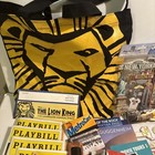 Nyc Ephemera Lion King Playbills 2014  Map Postcards Lion King Bag  3d Stickers