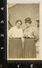 Two Heavy Set Women Big Bosom Vintage Black White Photograph Picture